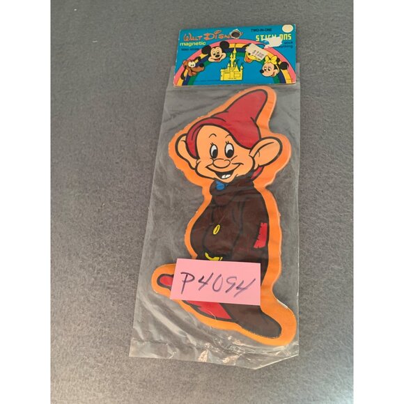Disney Dwarf Dopey Magnetic Puffy Memo Holder Wall Art Set - New - Picture 5 of 5